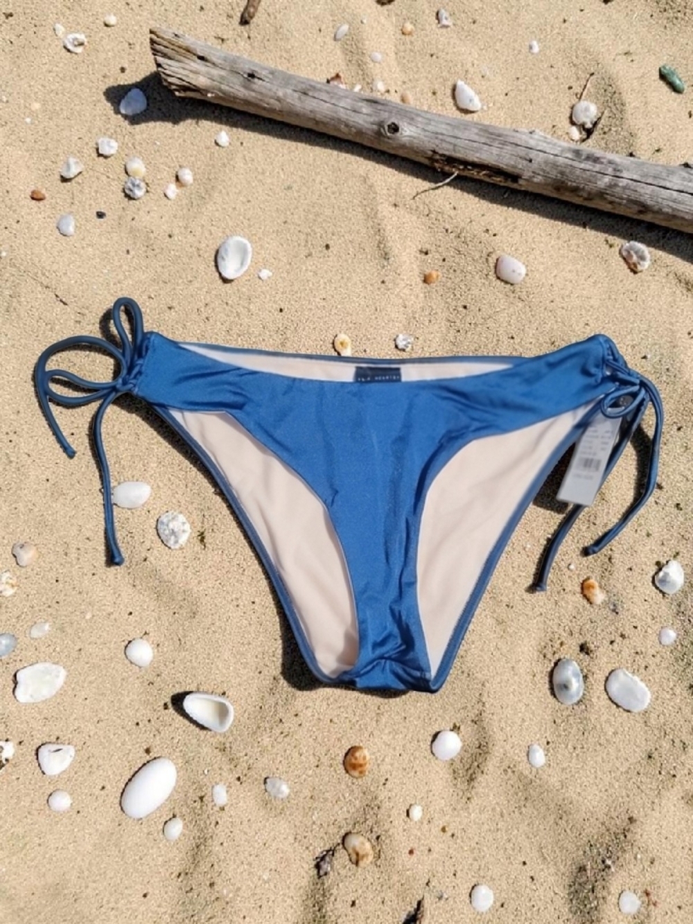 LA HEARTS - Large Blue Tie-Side Bikini Bottom - Women Swim